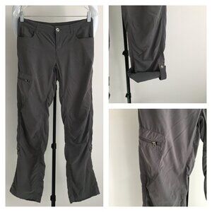 PATAGONIA Gray Zip Pockets Adjustable Length Drawstring Hiking Pant